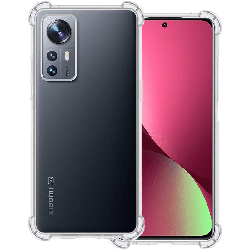 Foto van Basey xiaomi 12 hoesje shock proof case - xiaomi 12 case transparant shock hoes - xiaomi 12 hoes cover - transparant