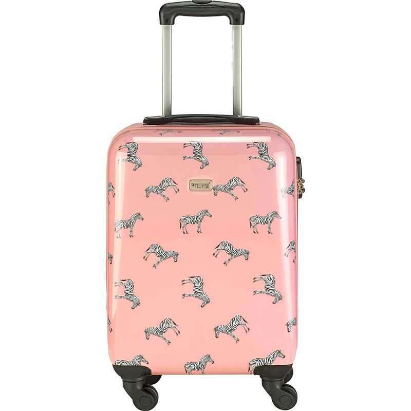 Foto van Princess traveller trendy animal collection - zebra - roze -56cm