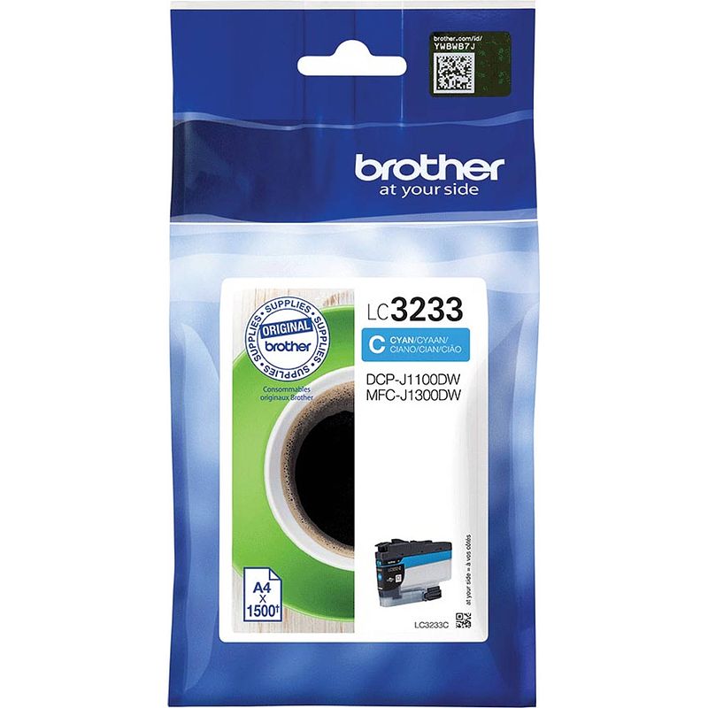 Foto van Brother lc-3233 cartridge cyaan