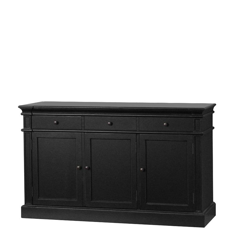 Foto van Dressoir mozart zwart antiek sideboard.