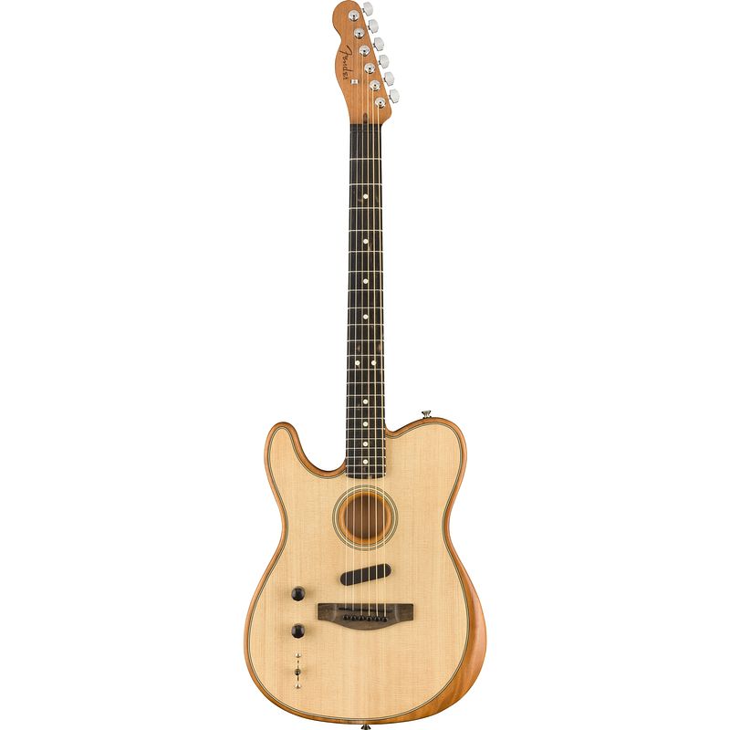 Foto van Fender american acoustasonic telecaster natural left-handed