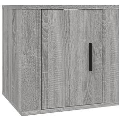 Foto van The living store tv meubel - grijs sonoma eiken - 40 x 34.5 x 40 cm (b x d x h)