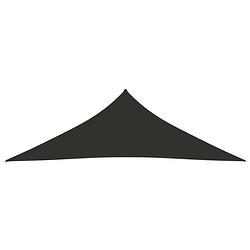Foto van The living store zonnezeil driehoekig - 3x3x4.24m - antraciet - pu-gecoat oxford - waterbestendig en uv-beschermend