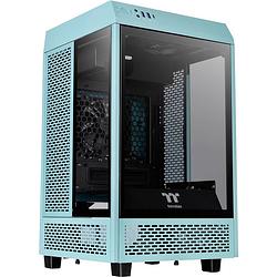 Foto van Thermaltake the tower 100 turquoise mini-tower pc-behuizing turquoise zijvenster
