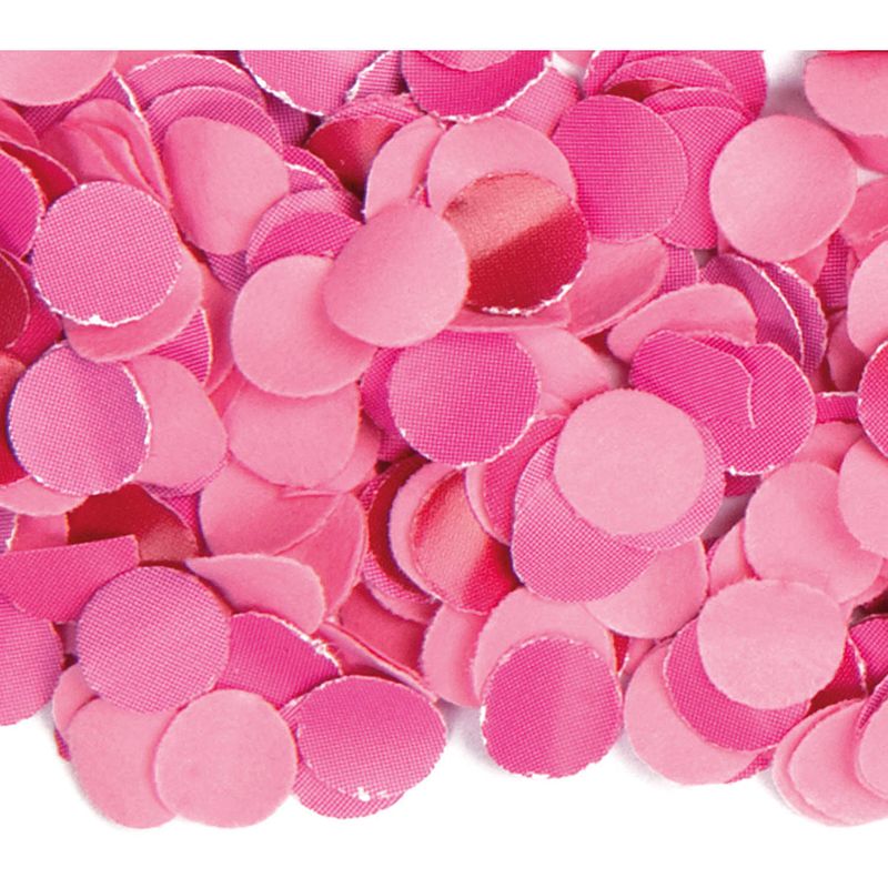 Foto van 3x zakjes van 100 gram party confetti kleur roze - confetti