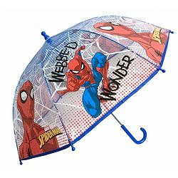 Foto van Spiderman jongens paraplu 45 cm tranparant