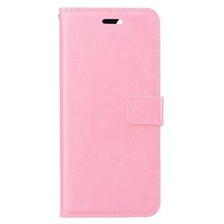 Foto van Basey iphone 15 pro max hoesje bookcase hoes flip case book cover - iphone 15 pro max hoes book case hoesje - licht roze