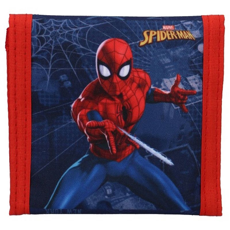 Foto van Marvel portemonnee spider-man bring it on 10 x 10 cm blauw/rood