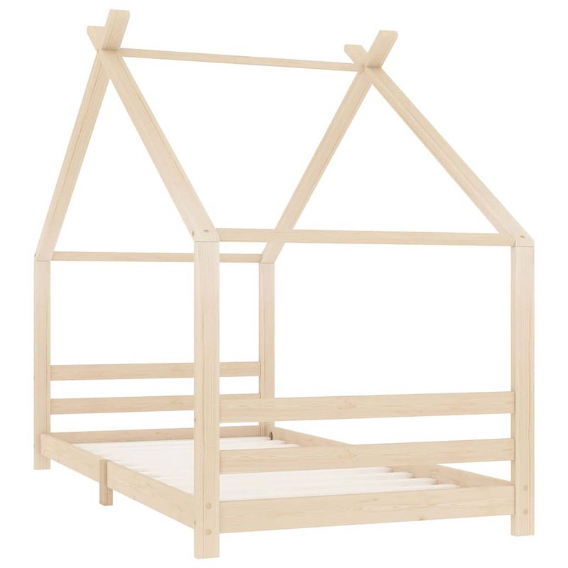 Foto van The living store - boomhut-stijl bedframe - houten kinderbed 90x200 - massief grenenhout