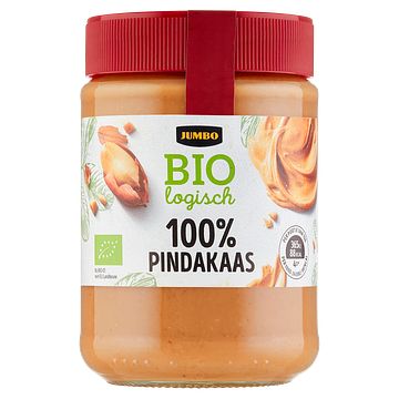 Foto van Jumbo 100% pindakaas biologisch 350g