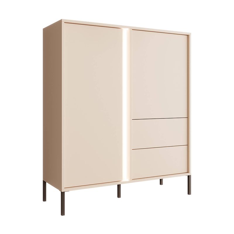 Foto van Meubella dressoir desert - beige - 103 cm - hoog - actie