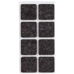 Foto van 48x zwarte meubelviltjes/antislip stickers 2,5 cm - meubelviltjes
