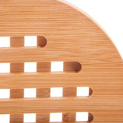 Foto van Luxe fsc® houten bamboe pannenhouder - pannen onderzetter