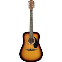 Foto van Fender fa-125 dreadnought sunburst akoestische westerngitaar met gigbag