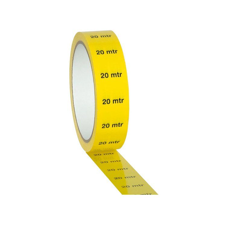 Foto van Showtec marker tape geel 20 meter code