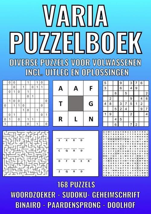 Foto van Varia puzzelboek - diverse puzzels voor volwassenen - incl. uitleg en oplossingen - nr. 41 - puzzelboeken & meer - paperback (9789464807950)