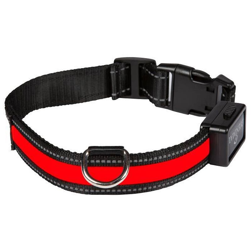 Foto van Eyenimal lichthalsband lichthalsband usb oplaadbaar s - rood - voor honden