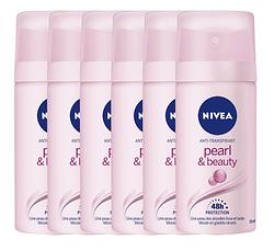 Foto van Nivea pearl & beauty deodorantspray mini voordeelverpakking