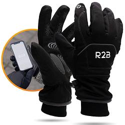 Foto van R2b luxe touchscreen handschoenen winter - maat xxs - waterdichte handschoenen heren / dames - model brussel