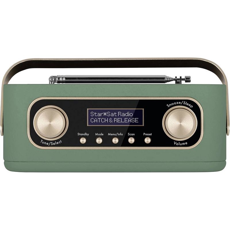 Foto van Nordmende transita 30 tafelradio dab+, vhf (fm) bluetooth, dab+, fm wekfunctie groen