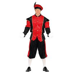 Foto van Pieten verkleed kostuum zwart/rood voor heren m - carnavalskostuums