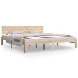 Foto van Vidaxl bedframe massief hout 180x200 cm super king size