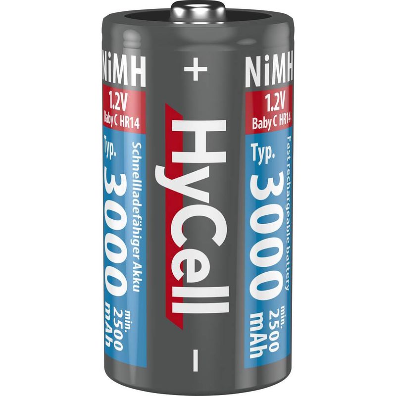 Foto van Hycell hr20 3000 oplaadbare d batterij (mono) nimh 2500 mah 1.2 v 2 stuk(s)