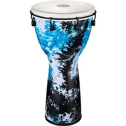 Foto van Meinl adj12-gb alpine series galactic blue tie dye djembe 12 inch