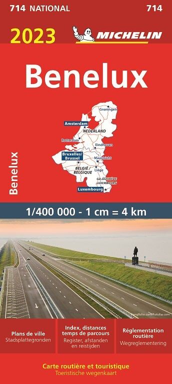 Foto van Michelin 714 benelux 2023 - paperback (9782067258044)