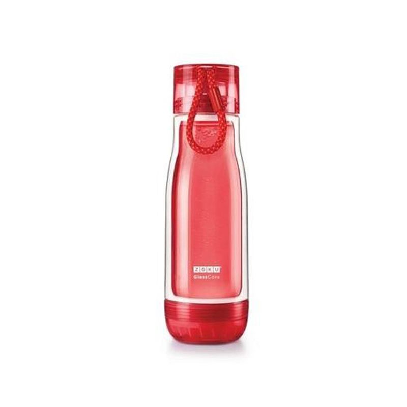 Foto van Set van 2 - drinkbeker hydration everyday 0,47l rood - zoku