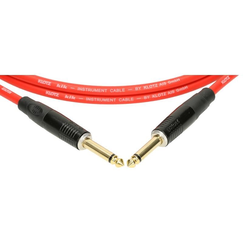 Foto van Klotz kikkg4.5pprt instrumentkabel ts 6.3mm jack-jack rood 4.5m