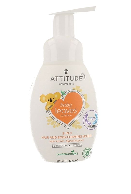 Foto van Attitude baby leaves 2-in-1 hair & body foaming wash