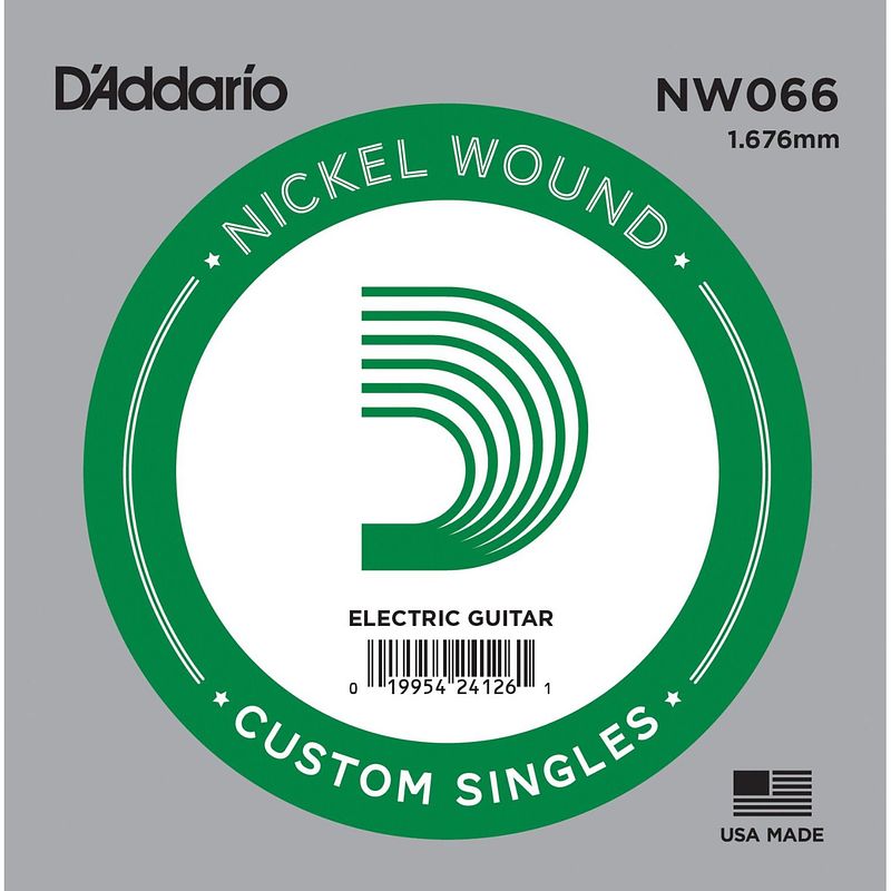 Foto van D'saddario nw066 losse snaar voor ak. en elektrische gitaar