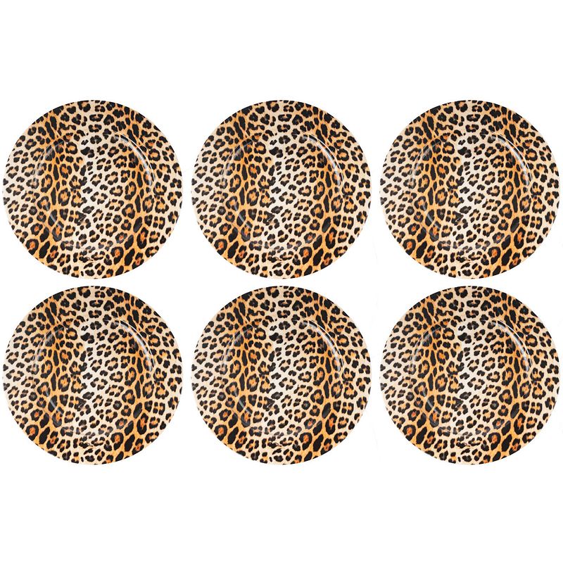 Foto van Studio tavola dinerborden leopard ø 27 cm - 6 stuks
