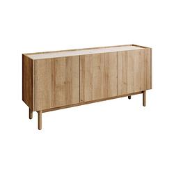 Foto van Meubella dressoir cayenne - eiken - 144 cm