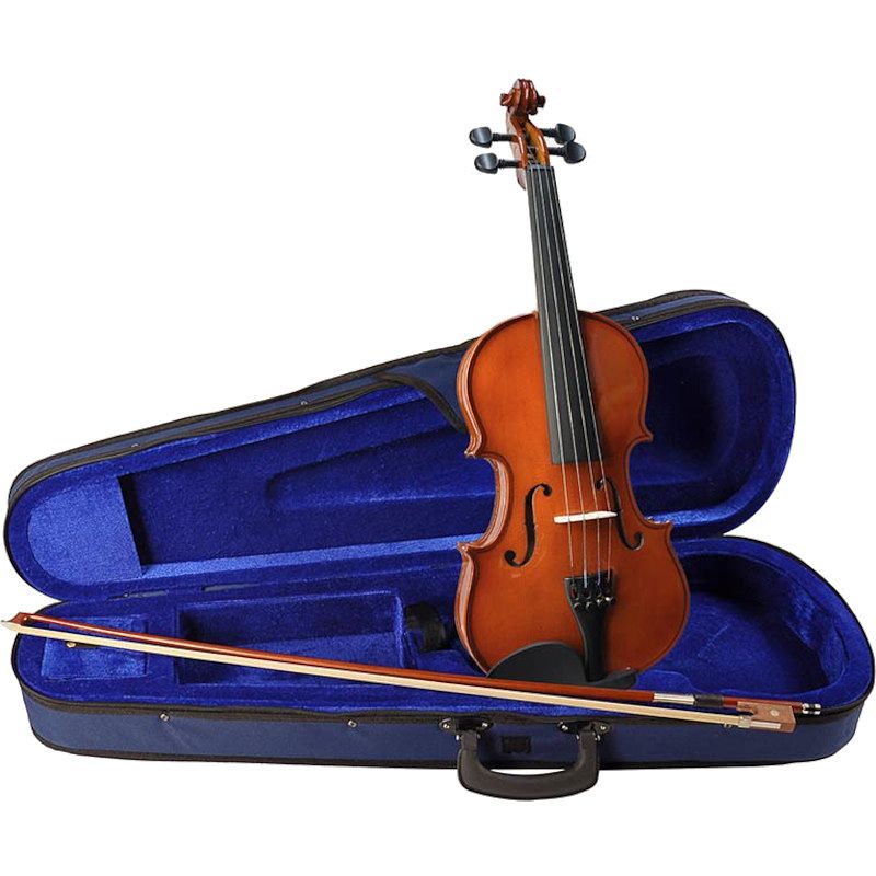 Foto van Leonardo lv-1534 basic series violin outfit 3/4 akoestische viool inclusief koffer en strijkstok