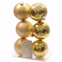 Foto van Ambiance christmas kerstboom decoratie kerstballen goud 6 stuks - kerstbal