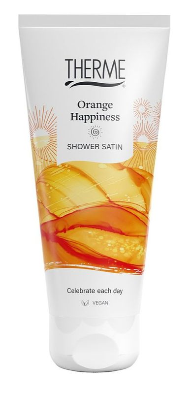 Foto van Therme orange happiness shower satin