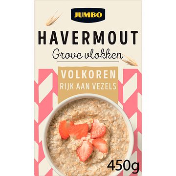 Foto van Jumbo havermout grove vlokken 450g