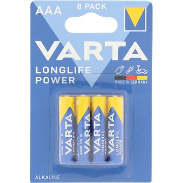 Foto van Varta longlife power aaa 8st small bij jumbo