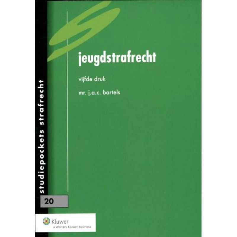 Foto van Jeugdstrafrecht - studiepockets strafrecht