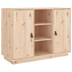 Foto van Vidaxl dressoir 100x40x75 cm massief grenenhout