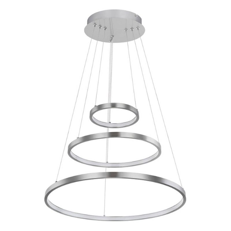 Foto van Moderne hanglamp ralph - l:51cm - led - metaal - grijs