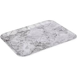 Foto van 5five dienblad/serveer tray marble - melamine - creme wit - 33 x 43 cm - dienbladen