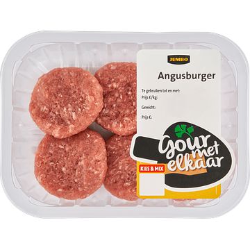 Foto van 4+2 gratis | jumbo angusburger 6 stuks 180g aanbieding bij jumbo