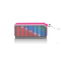 Foto van Bluetooth speaker spatwaterdicht met party lights lenco bt-191pk roze