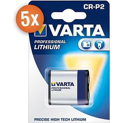 Foto van Voordeelpak van 5 x varta photo lithium batterijen cr-p2