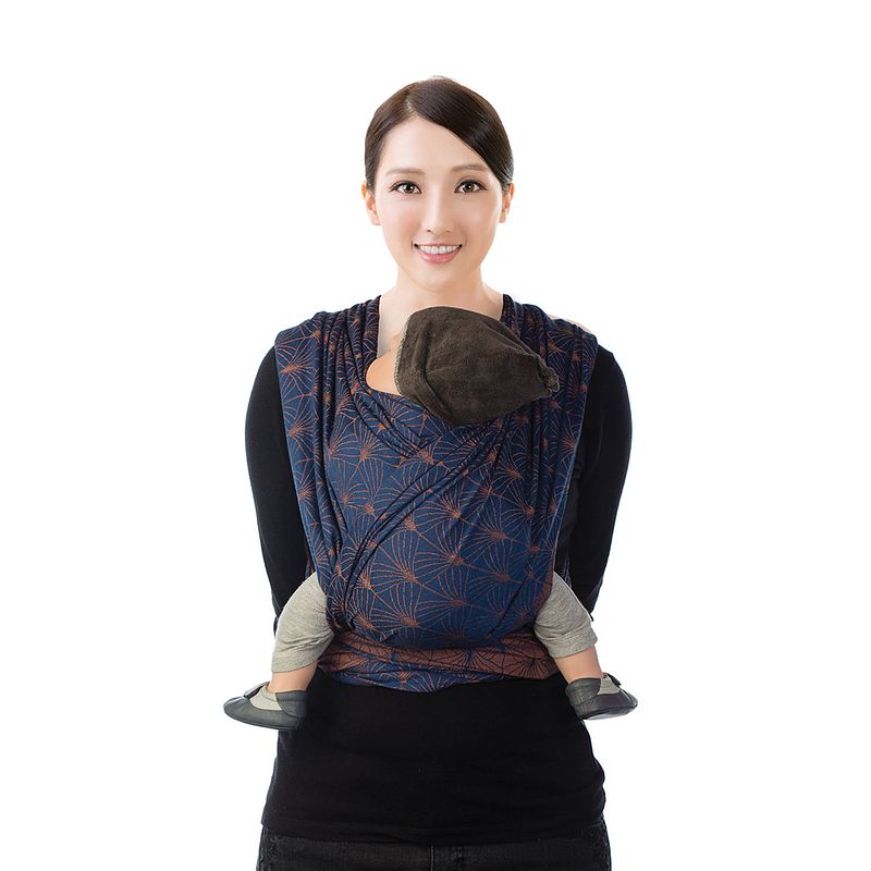 Foto van Babylonia baby carriers - draagdoek baby - model bb-slen - 490 cm - ornate blue