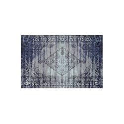 Foto van Brix - vloerkleed brix kelly indigo blue - 170x24x1 - katoen