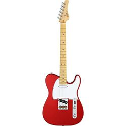 Foto van Fgn guitars boundary tl car elektrische gitaar, candy apple red, met gigbag